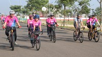 Gowes bareng ini sebagai bagian dari rangkaian acara HUT ke-76 BNI.