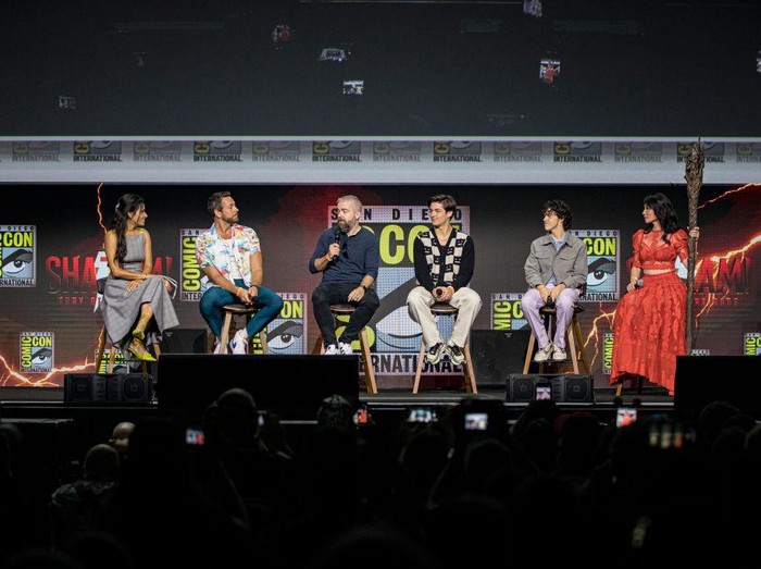 1410590437 SAN DIEGO, CALIFORNIA - JULY 23: Lucy Liu speaks onstage at the Warner Bros. theatrical session featuring