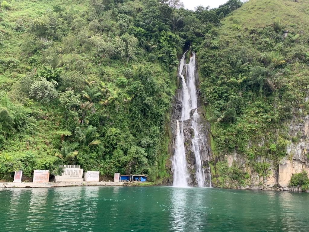 Air terjun situmurun di Desa Situmurun, Kecamatan Lumban Julu, Kabupaten Toba. Kartika Sari/detikSumut