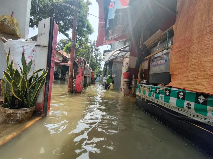 Banjir di Mampang, Depok, Jawa Barat (Dwi-detikcom)
