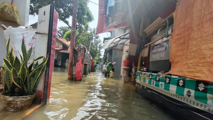 Banjir di Mampang, Depok, Jawa Barat (Dwi-detikcom)