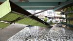 Eittss... Tempat Pot di Kolong Jembatan Ciputat Roboh, Kok Bisa?