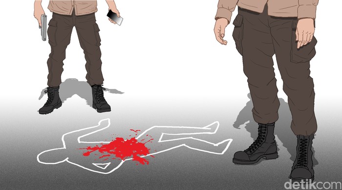 Ilustrasi kasus penembakan Brigadir J
