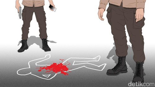 Ilustrasi kasus penembakan Brigadir J