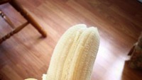 Buah pisang yang satu ini mirip seperti anak kembar, menempel dan memiliki bentuk yang sempurna. Foto: Site News