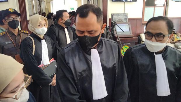 Kepala Kejari Jombang, Tengku Firdaus saat sidang Mas Bechi di PN Surabaya