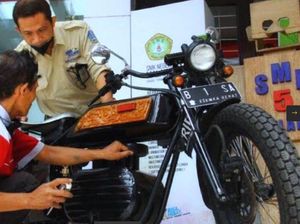 Top! Kepala SMKN di Malang Ciptakan Moge Listrik Ramah Lingkungan