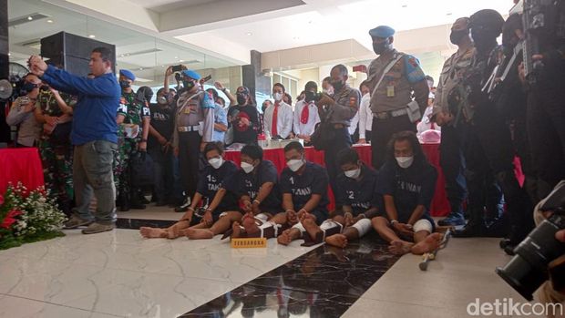Konferensi pers kasus penembakan istri Kopda Muslimin di Polda Jateng, Senin (25/7/2022).
