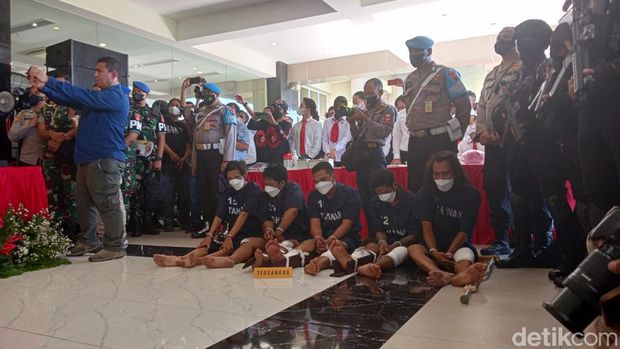 Konferensi pers kasus penembakan istri Kopda Muslimin di Polda Jateng, Senin (25/7/2022).