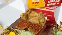 Nasi Kulit Mak Judes yang ditemukan di Jabodetabek, menawarkan menu nasi kulit dengan sambal ekstra pedas seharga Rp 16.500 saja. Foto: Instagram Restaurant/Shop