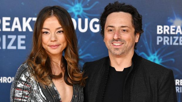 Nicole Shanahan dan Sergey Brin (Getty Images  for Breakthrough P/Ian Tuttle)