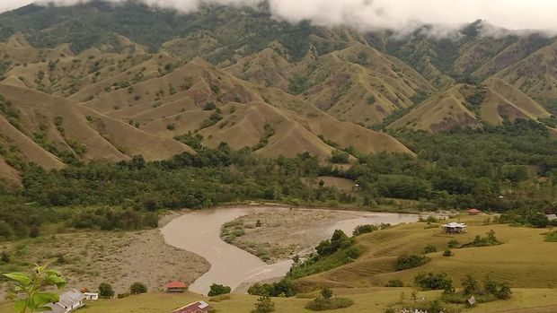 Pemandangan objek wisata Ollon Kabupaten Tana Toraja