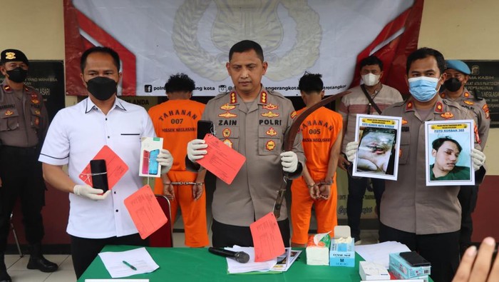 Polisi merilis penangkapan begal sadis di Tangerang