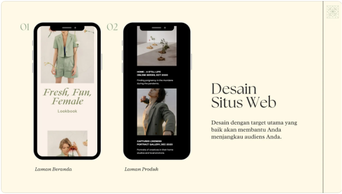 Contoh portofolio.