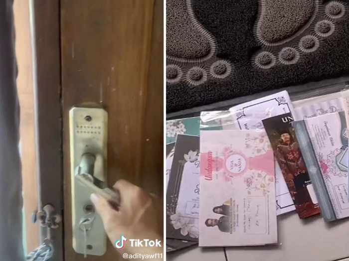 Pria ini terkejut ada 17 kartu undangan di depan rumahnya, viral di media sosial. Pria ini terkejut ada 17 kartu undangan di depan rumahnya, viral di media sosial.