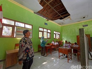 Miris, SDN 4 Gelangkulon Ponorogo Nyaris Ambruk