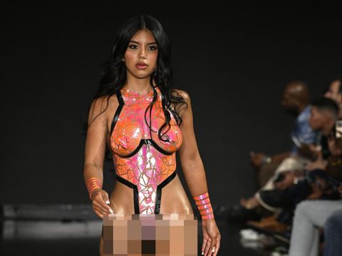 MIAMI BEACH, FLORIDA - JULY 15: Designer Joel Alvarez walks the runway for BLACK TAPE PROJECT At Miami Swim Week Powered By Art Hearts Fashion Swim/Resort 2019/20 at Faena Forum on July 15, 2019 in Miami Beach, Florida. (Photo by Arun Nevader/Getty Images for Art Hearts Fashion)