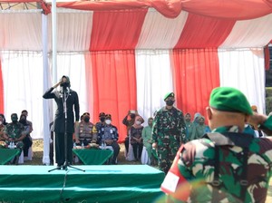 Bupati Mojokerto Pimpin Upacara Pembukaan TMMD Imbangan Ke-114