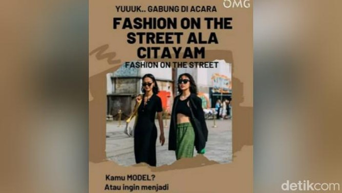 Warga Solo akan mengadakan Fashion on the street ala Citayam.