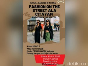 Rencana Fashion Show Jalanan di Solo Dihadang Larangan Polisi