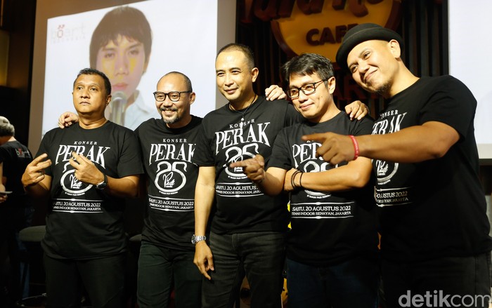 Press conference Konser 25 Tahun Padi Reborn di Hard Rock Cafe Jakarta (26/7/2022).