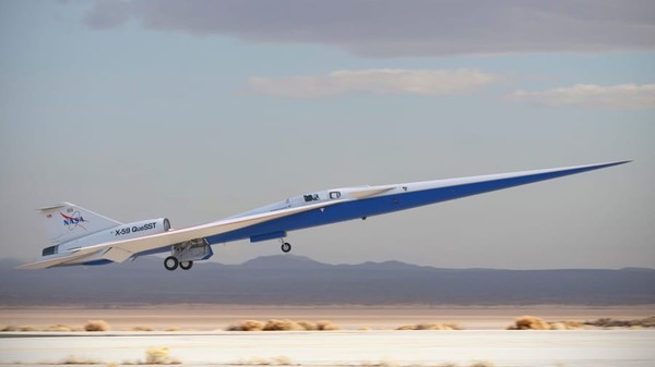 Dirancang dan dibangun oleh Lockheed Martin di Palmdale, California, di bawah kontrak NASA senilai USD 247,5 juta, X-59 saat ini sedang menjalani tes di darat, untuk mengantisipasi penerbangan pertama nanti pada tahun 2022.