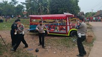 Warga diimbau untuk tidak menumpangi odong-odong lagi setelah terjadi kecelakaan maut (Foto: Bahtiar Rifai/detikcom)