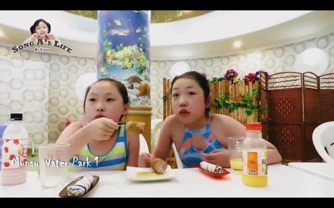 Netizen Korea Selatan pun mengomentari video Song A yang terkesan dibuat-buat, mengingat warga Korea Utara terisolasi. Foto: dok. YouTube Sary Voline [송아 SongA Vlog]