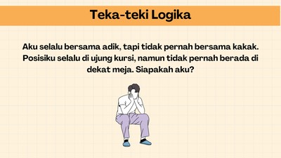 Teka-teki Ini Dijawab Pakai Logika, Yakin Bisa Jawab Semua?