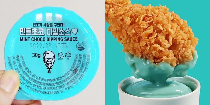 Ayam goreng mint choco di KFC Korea