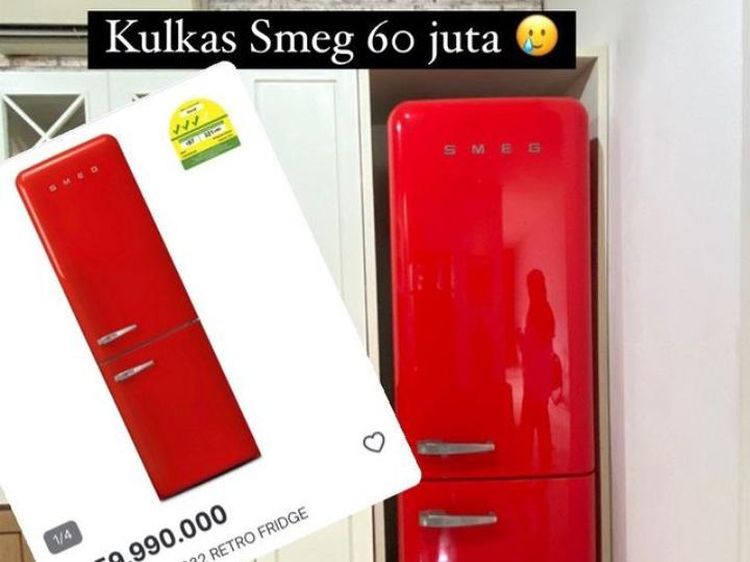 Punya Kulkas Seharga Rp 60 Juta, Begini Penampakan Dapur Refal Hady