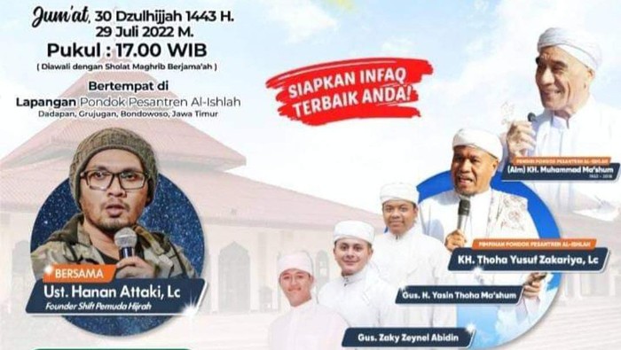Flyer Hanan Attaki di Bondowoso