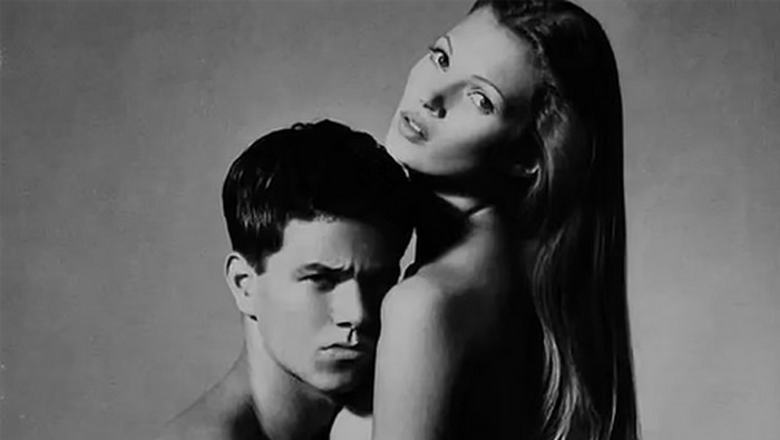 75520534 Kate Moss and Mark Wahlberg (Marky Mark) at the Saks Fifth Avenue Store in Hollywood, California (Photo by Barry King/WireImage)