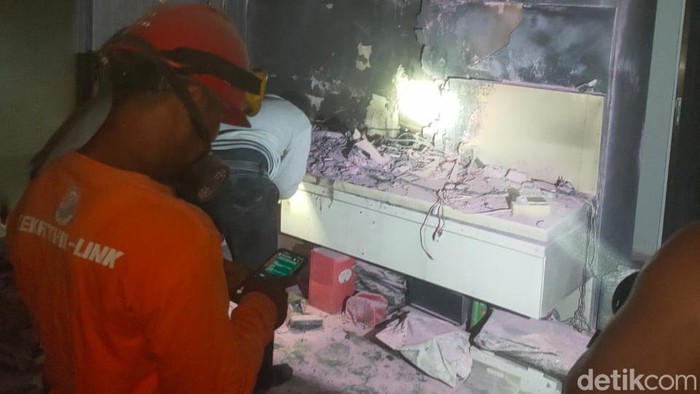 Kejadian kebakaran rumah di Desa Gondangmanis Kecamatan Bae, Kudus, Rabu (27/7/2022).
