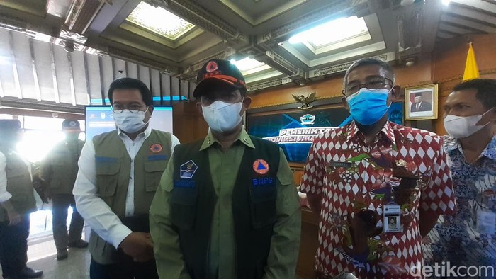 Ketua Satgas Penanganan Penyakit Mulut dan Kuku (Satgas PMK) Letjen Suharyanto di Kantor Gubernur Jateng, Semarang, Rabu (27/7/2022).