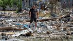 Kondisi Pemukiman di Odesa yang Hancur Dirudal Rusia