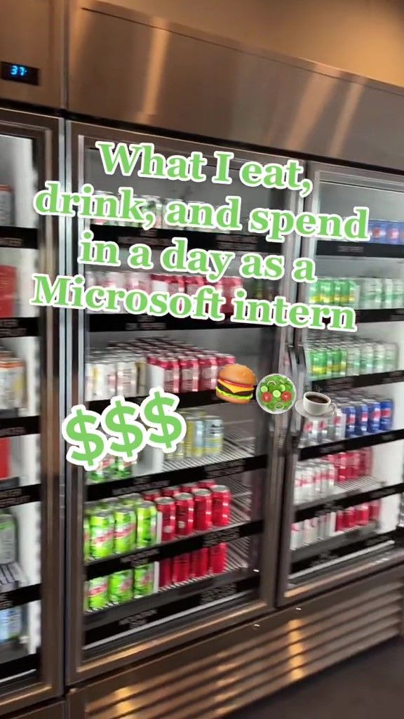 Anak Magang di Kantor Microsoft Pamer Camilan Gratis ala Minimarket