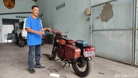 Moge listrik buatan Kepala SMKN 5 Malang/Foto: Muhammad Aminudin/detikJatim
