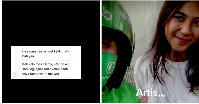 Ojol Ini Terharu Saat Layani Pesanan Makanan dari Artis yang Baik Hati