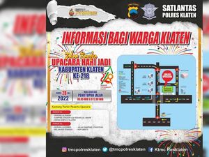 Perhatian! Jalan Sekitar Stadion Klaten Besok Ditutup 6 Jam
