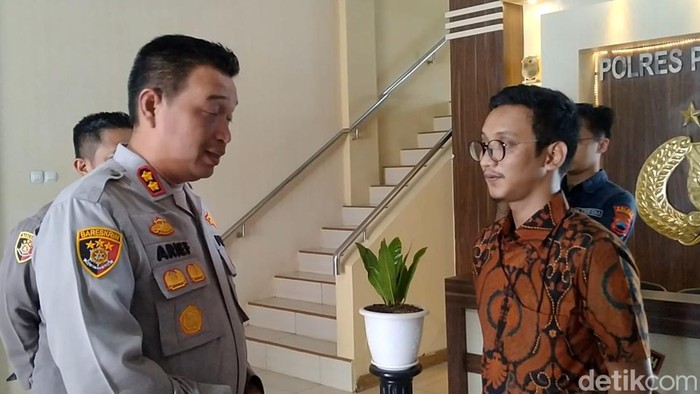 Keluarga korban penganiayaan Brigadir DH mendatangi Polres Pekalongan, Rabu (27/7/2022).