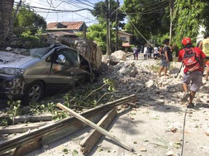 Gempa M 7,1 di Filipina Tewaskan 4 Orang, 60 Luka-luka