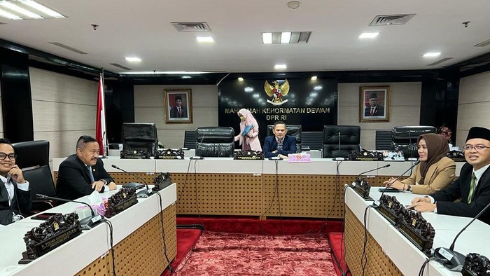 Rapat pimpinan MKD DPR RI, yang dipimpin Wakil Ketua MKD DPR RI Nazaruddin Dek Gam.