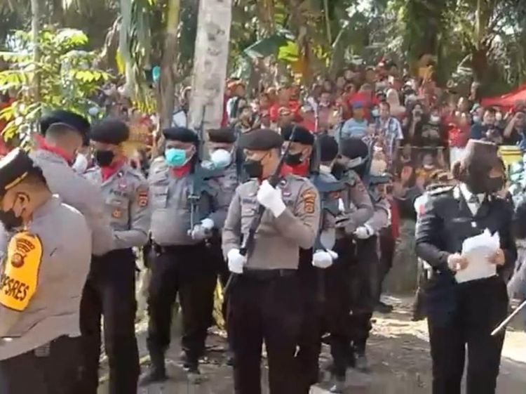 Detik-detik Pemakaman Ulang Brigadir J dengan Upacara Kepolisian
