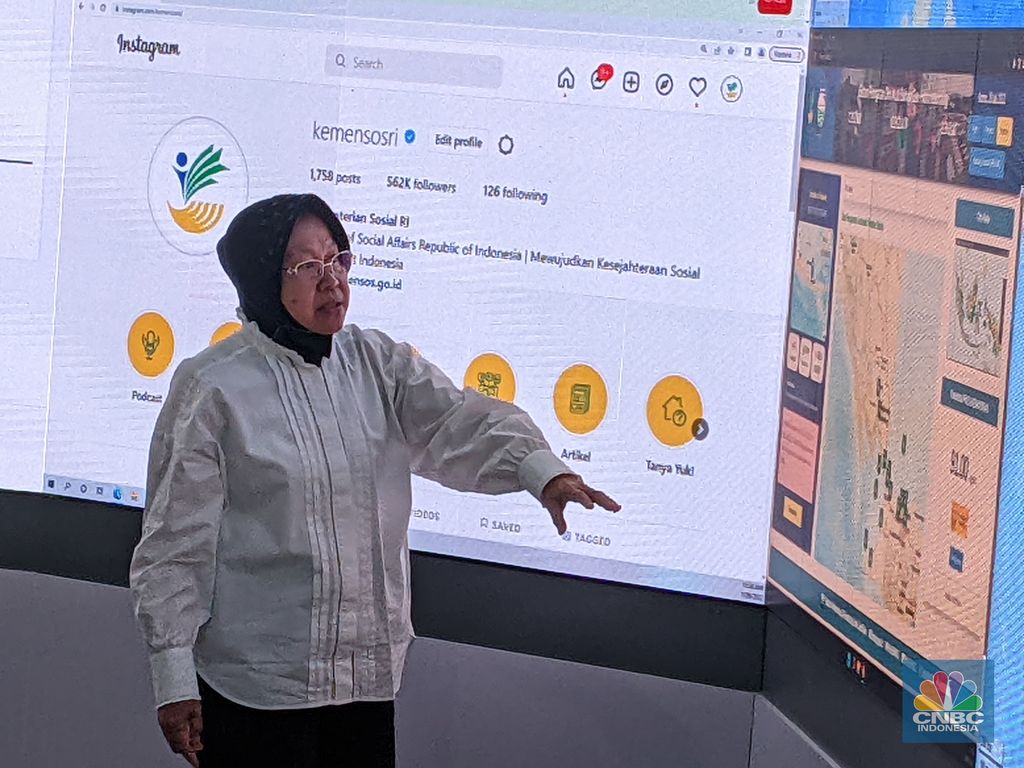 BPK dan Kemensos (CNBC Indonesia/Emir Yanwardhana)