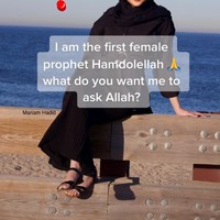 Dilansir dari Hype, wanita bernama Mariam Hadid itu bahkan menyatakan di TikTok bahwa dirinya sebagai nabi wanita pertama. Foto: Dok. TikTok @mariam.hadid1.