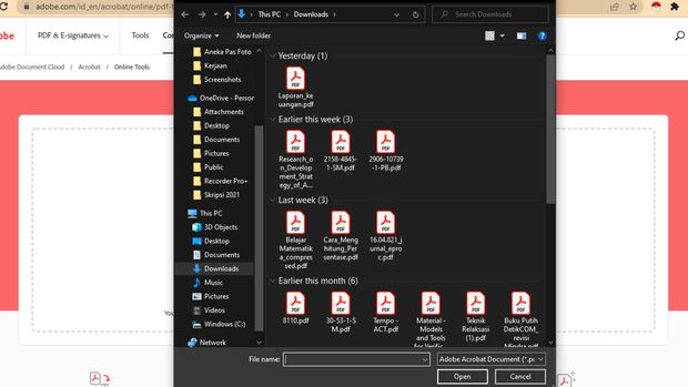 Cara mengubah PDF ke Word.