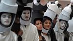 Ramaikan Olimpiade, Anak-anak India Cosplay Jadi Bidak Catur