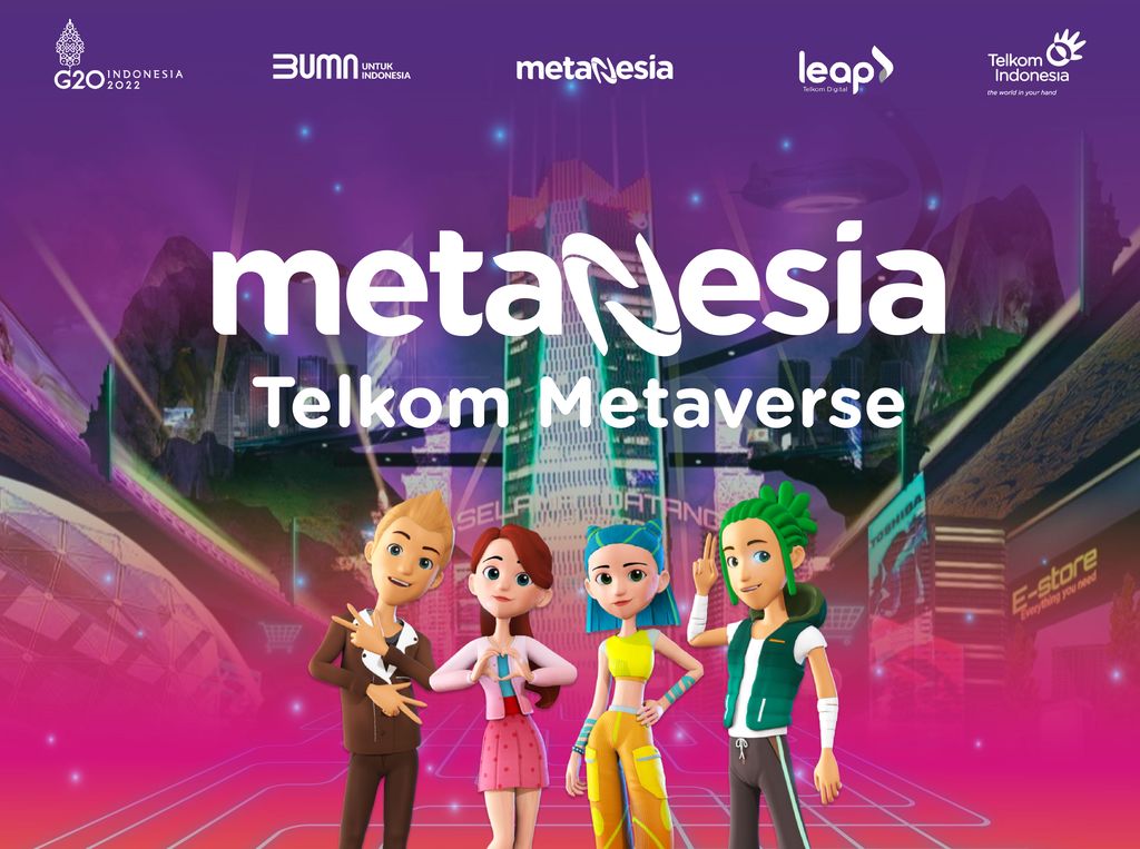 Telkom bikin gebrakan dengan meluncurkan metaverse yang menghadirkan dunia virtual layaknya dunia nyata yang dinamakan metaNesia.