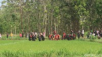Lokasi Cing Cing Goling di persawahan kawasan bendungan sungai Kedung Dawang, Gedangan, Gedangrejo. Foto: Pradito Rida Pertana/detikJateng